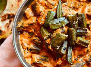 Banana Leaf Santa Monica - Bhindi Masala (okra gravy)