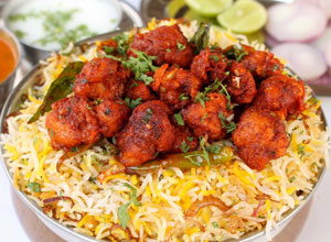 Banana Leaf Culver City - Chicken 65 Biryani